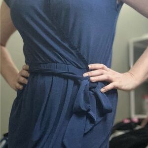 Banana Republic Deep Blue Asymmetrical Dress
